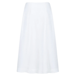 Women’s White Linen Wrap Skirt