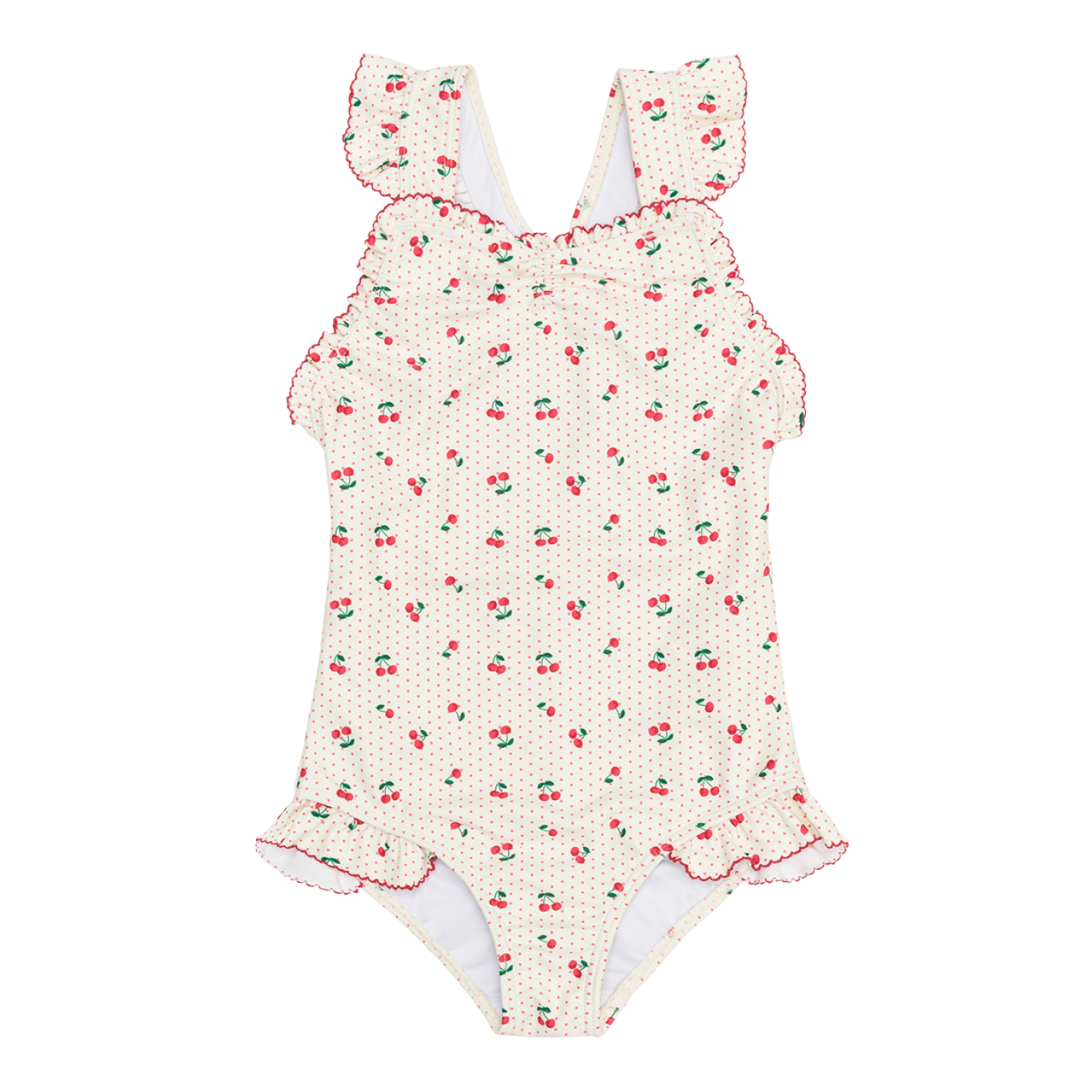 Baby Cherry Pattern One-Piece 100サイズ Kids】Baby Cherry Pattern One-Piece