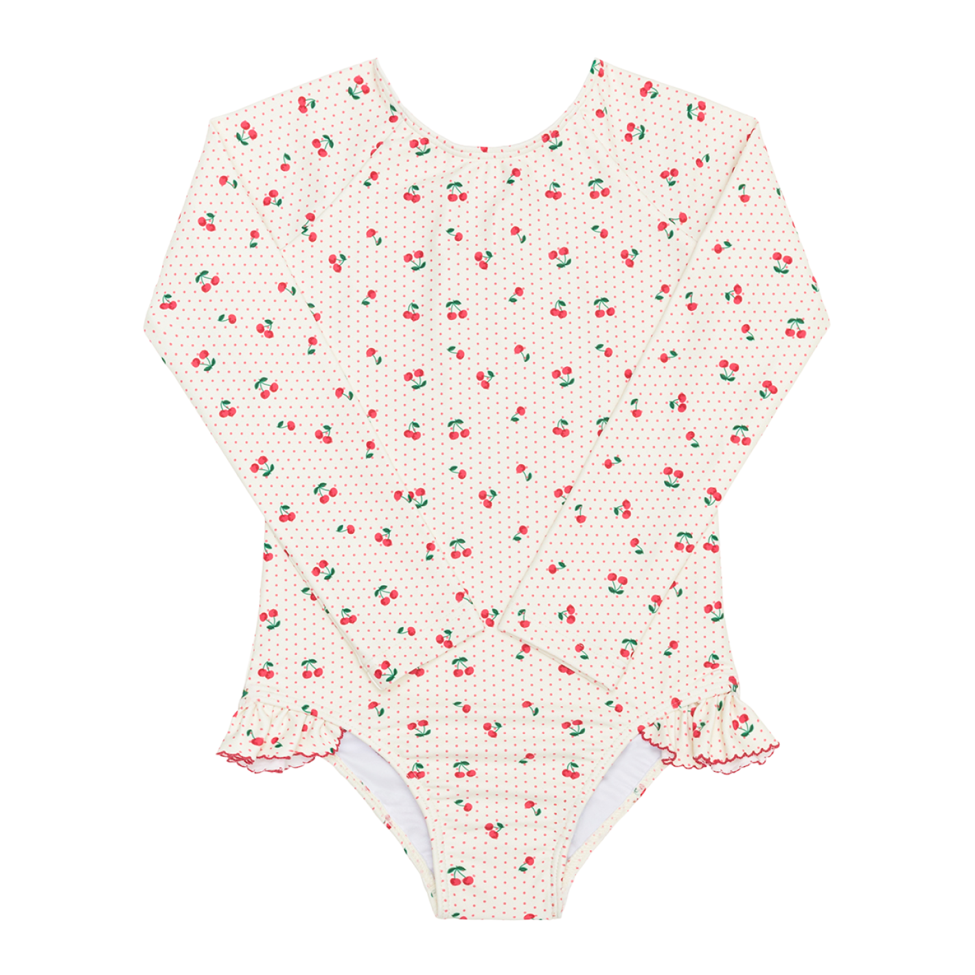 Girl’s Summer Cherries Rashguard One Piece