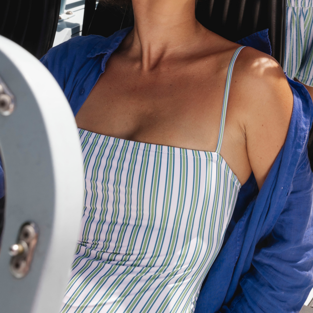 Women’s Tamarin Stripe Low Back One Piece