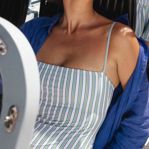 Women’s Tamarin Stripe Low Back One Piece