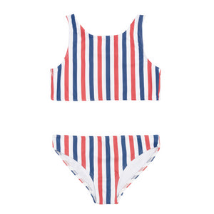 Girl’s Surfrider Stripe Double Tie-Knot Bikini