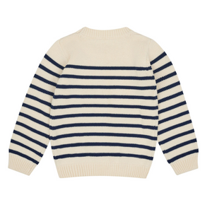 Unisex Americana Breton Stripe Knit Sweater