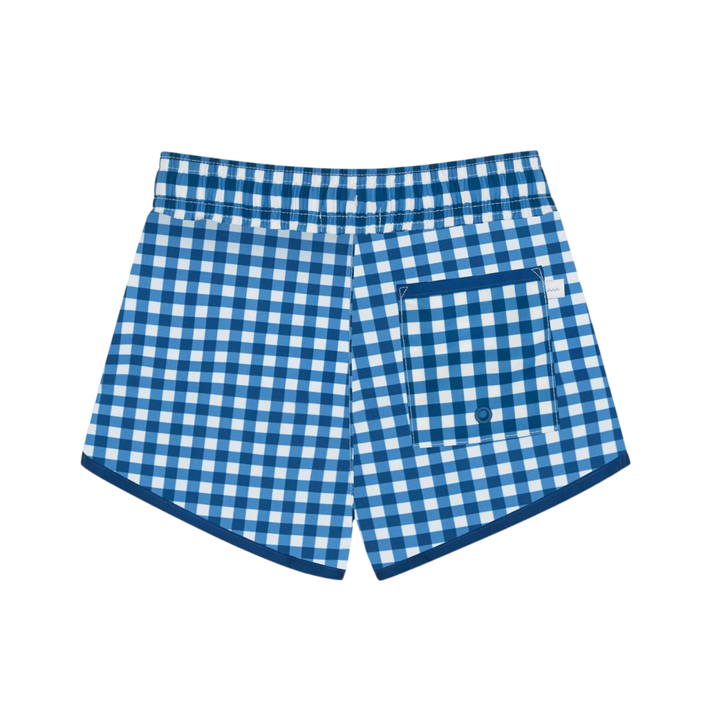 Boys Navy Picnic Gingham Boardie