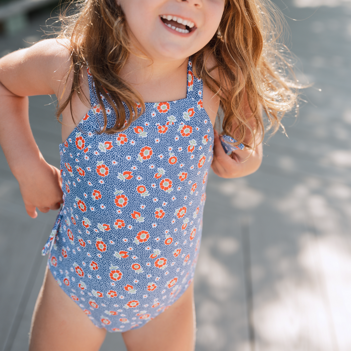 Girls Chatham Floral Bib One Piece