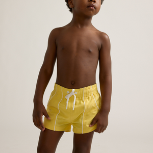 Boy’s Soleil Yellow Panelled Boardie