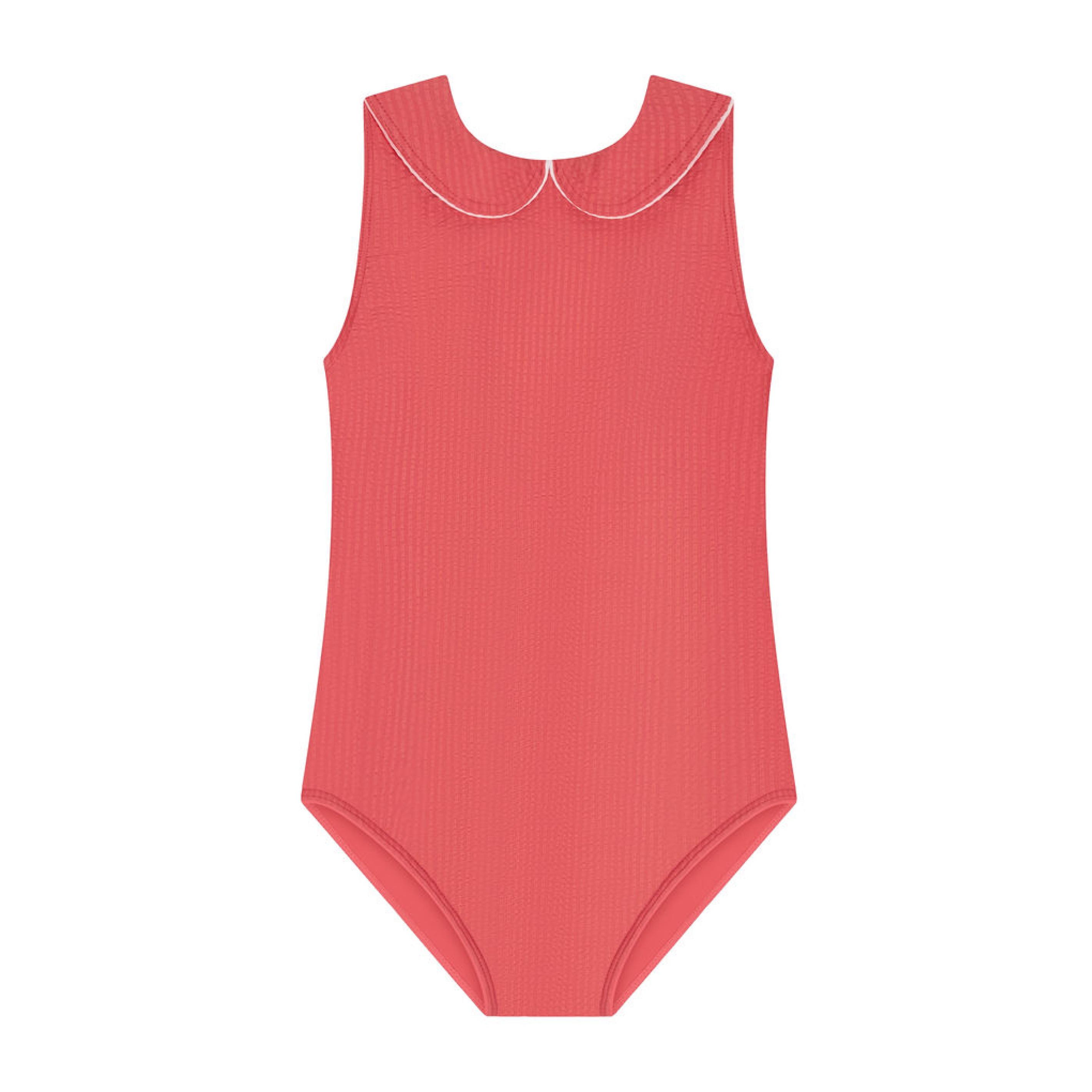 Girls Sailor Red Seersucker Sailor One Piece