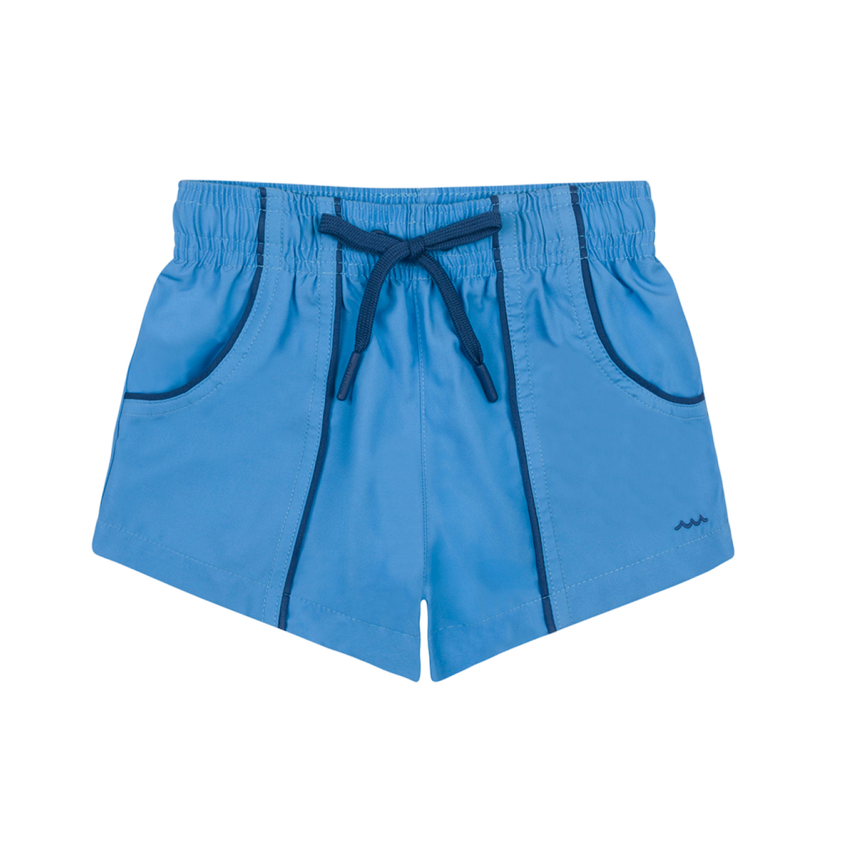 Boy’s Balboa Blue Panelled Boardie