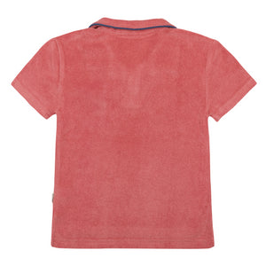 Boy’s Poppy Red French Terry Polo