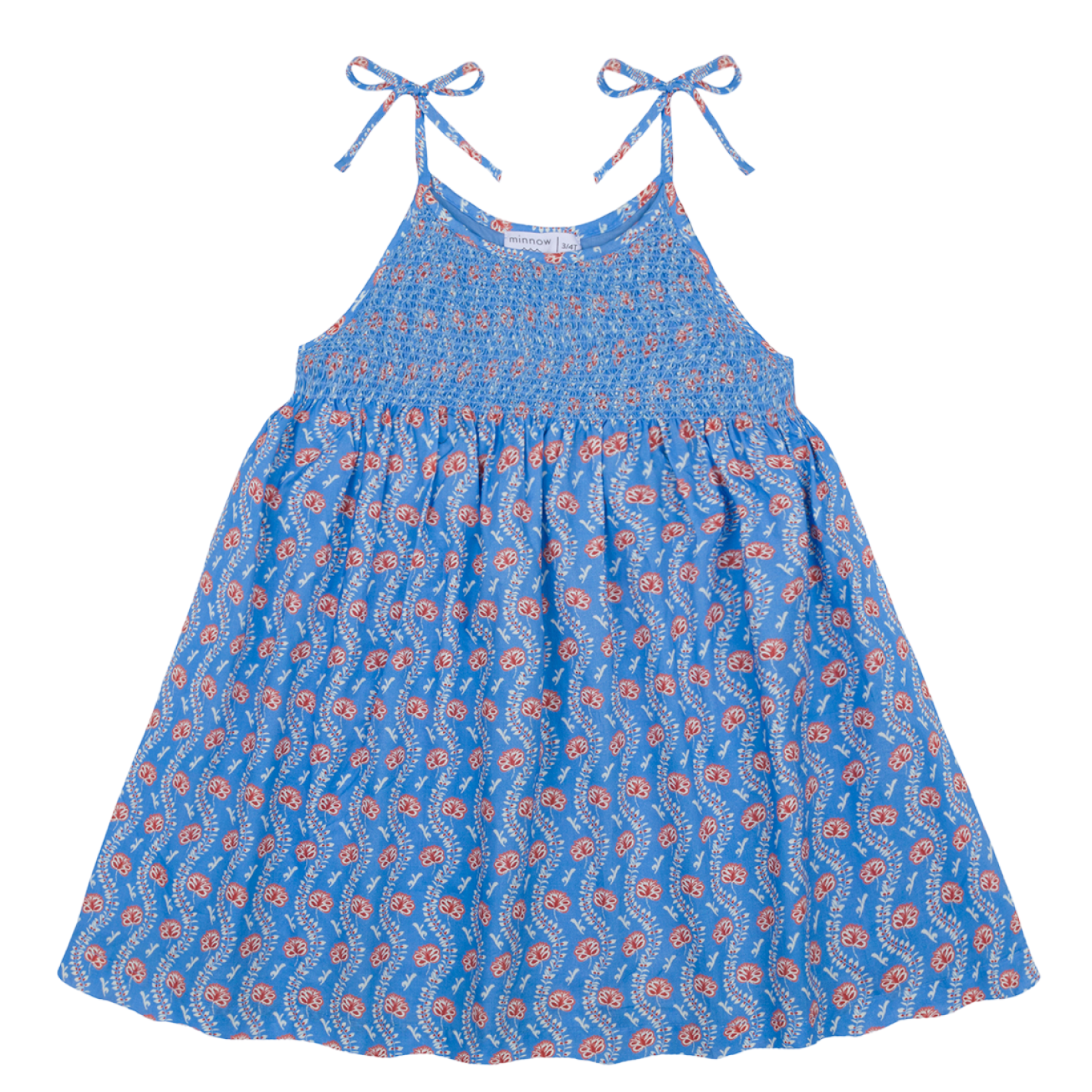 Girl’s Blue Primrose Smocked Dress