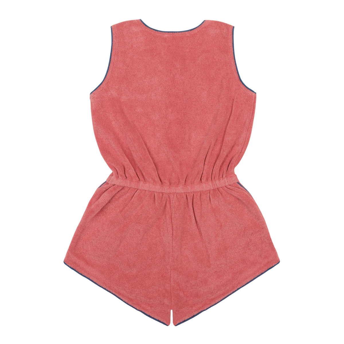 Girl’s Poppy Red French Terry Romper