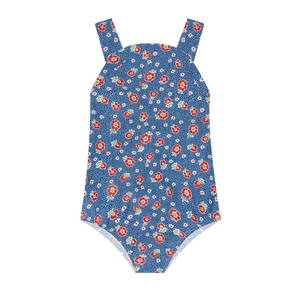 Girls Chatham Floral Bib One Piece
