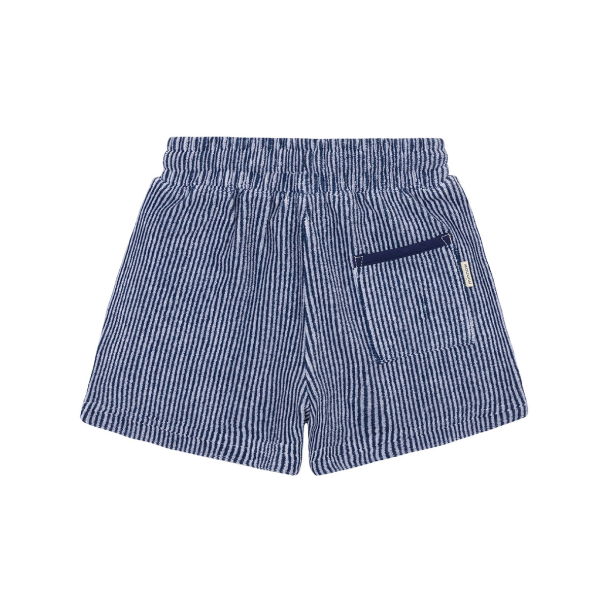 Boy’s Navy Stripe French Terry Short
