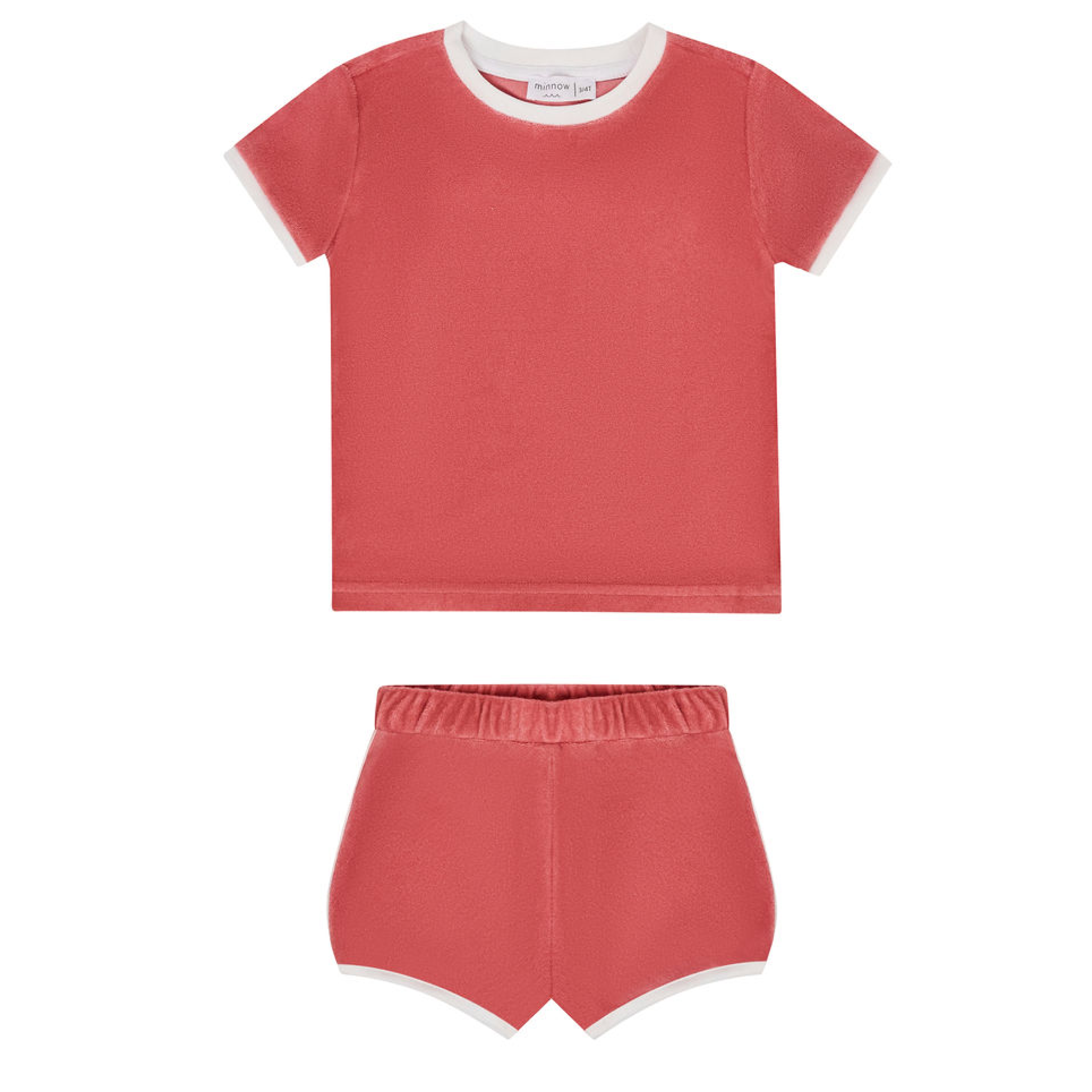 Girls Sailor Red French Terry Bloomer Set