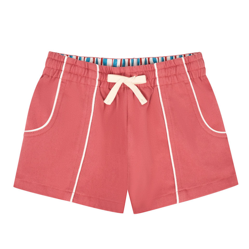 Boys Sailor Red Ultra-Soft Twill Shorts
