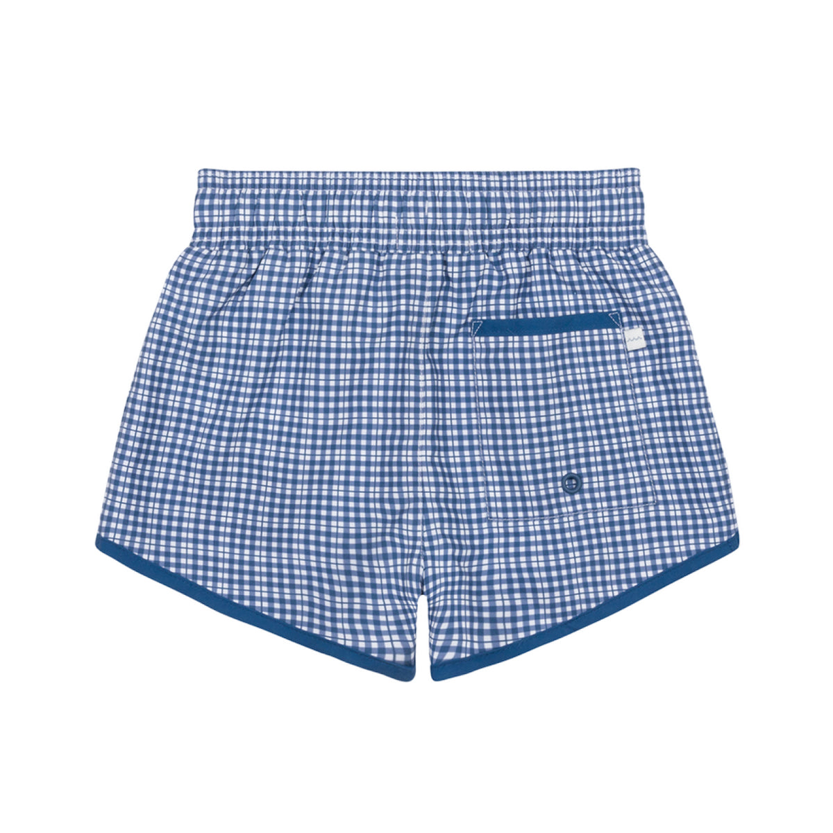 Boy’s Newport Navy Gingham Boardie