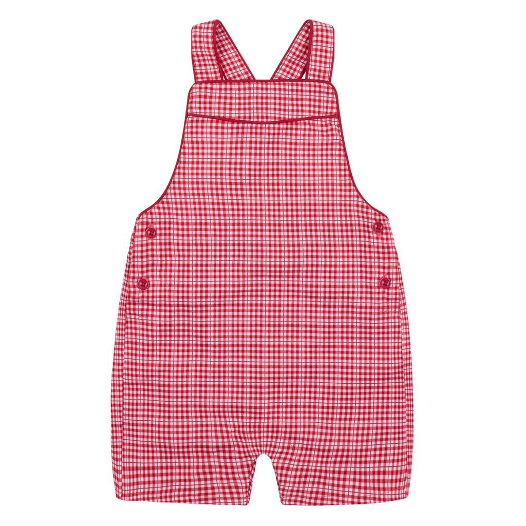 Baby Poppy Gingham Short Overall