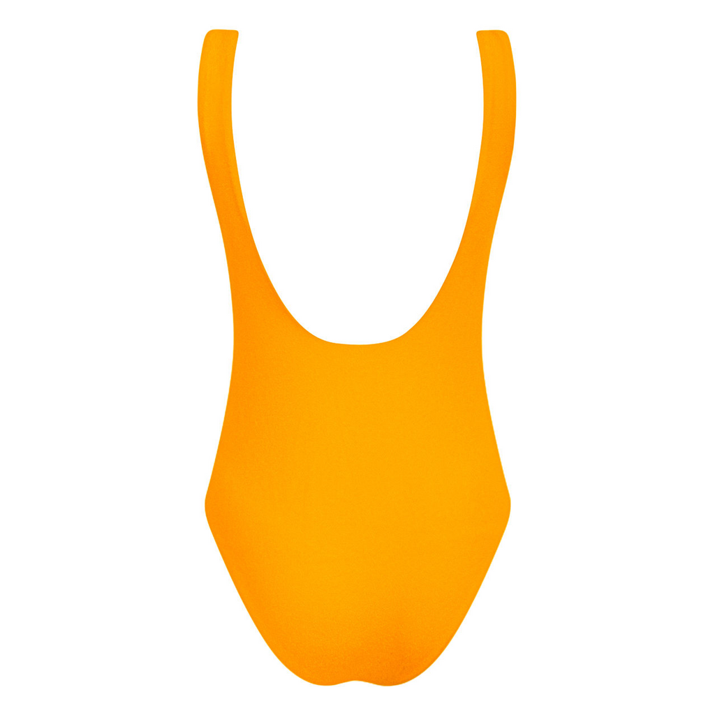 Women’s Marigold Terry Low Back Scoop Neck One Piece