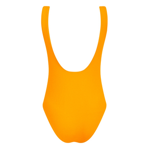 Women’s Marigold Terry Low Back Scoop Neck One Piece
