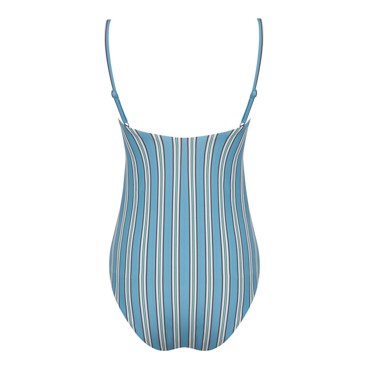 Women’s Isla Blue Stripe Simple One Piece