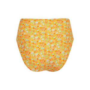 Women’s Marigold Floral High Waisted Bikini Bottom