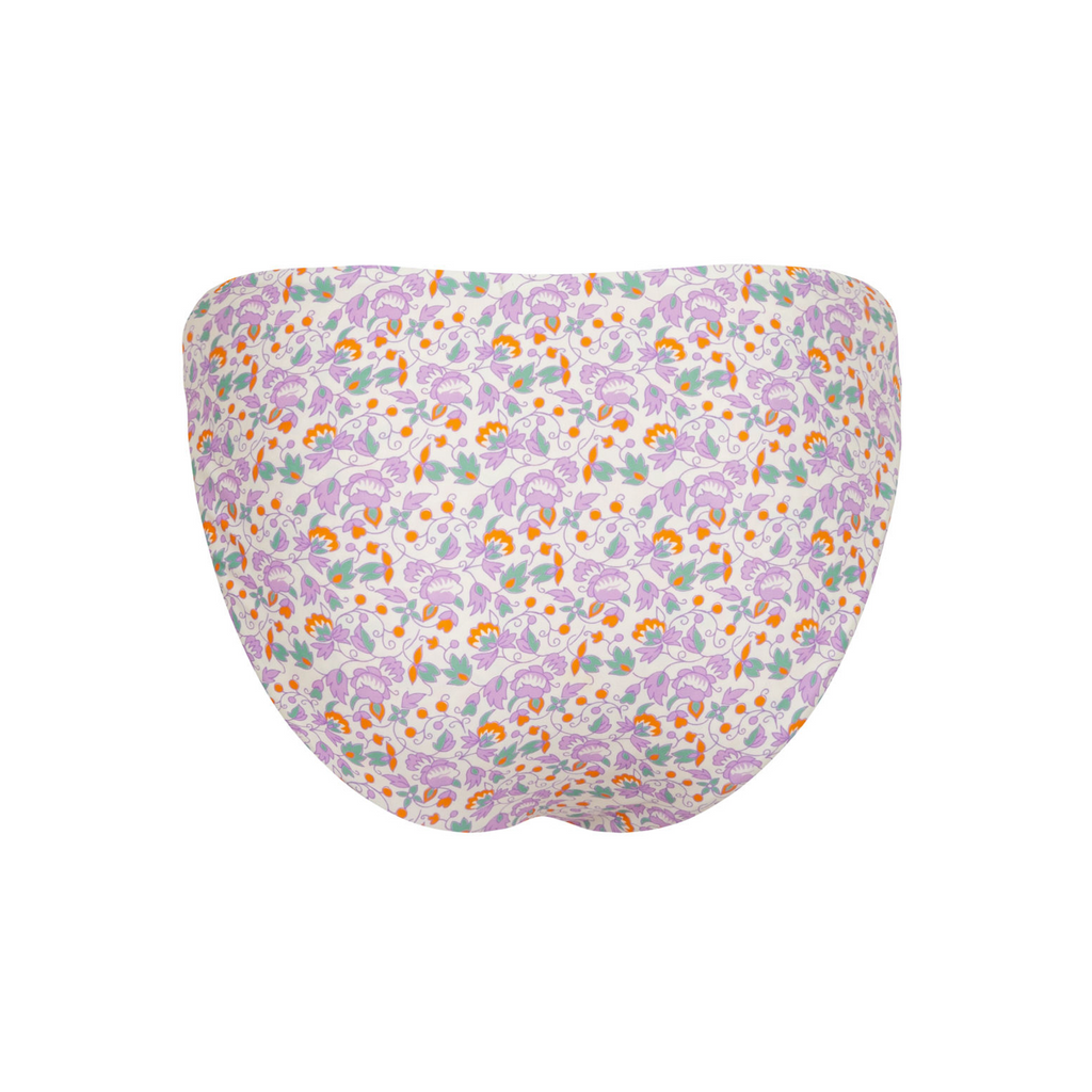 Women’s Orchid Floral Mid Rise Bikini Bottom