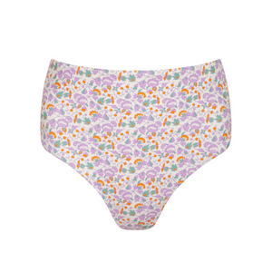 Women’s Orchid Floral High Waisted Bikini Bottom