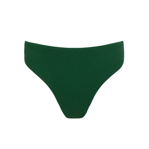 Women’s Palma Green Terry Mid Rise Bikini Bottom