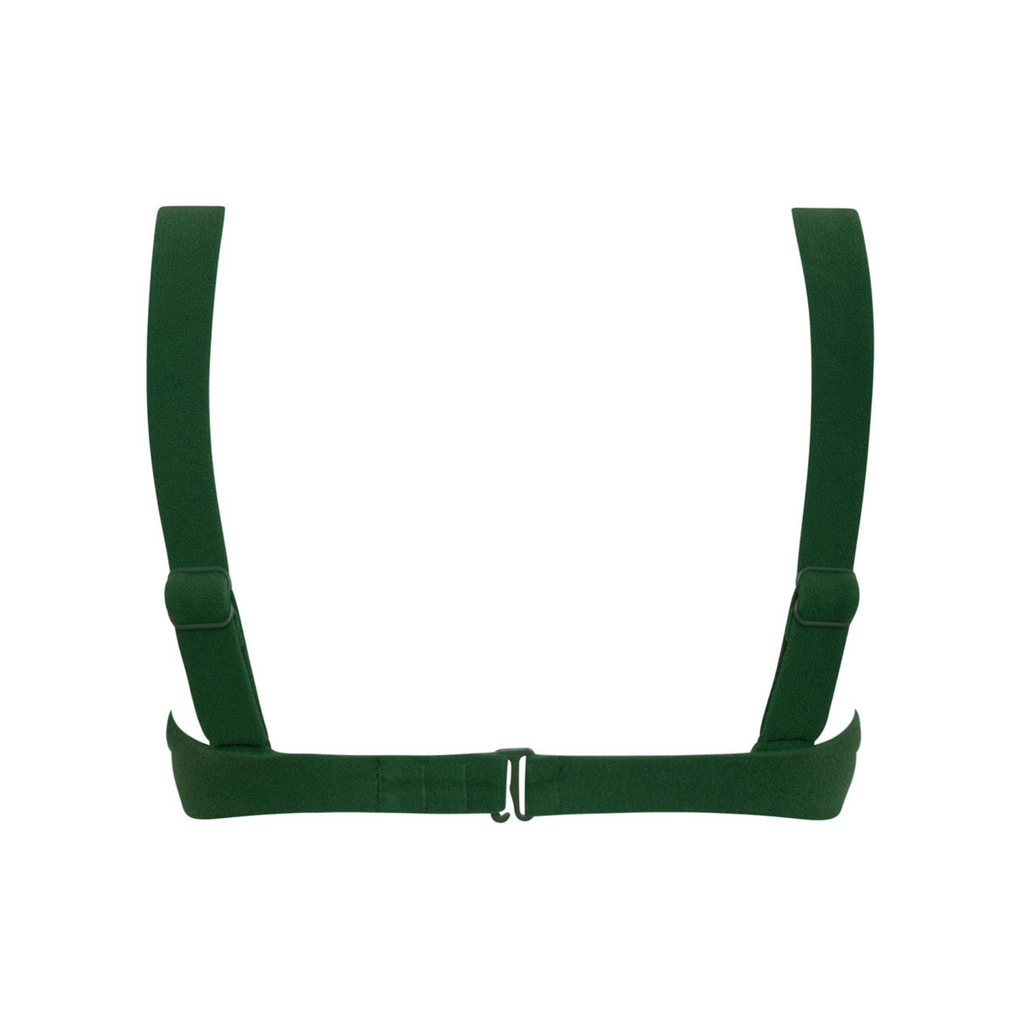 Women’s Palma Green Terry Bikini Top with Cups