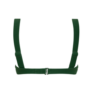 Women’s Palma Green Terry Bikini Top with Cups