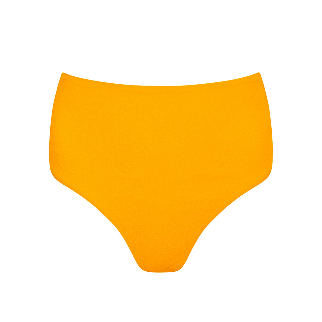 Women’s Marigold Terry High Waisted Bikini Bottom