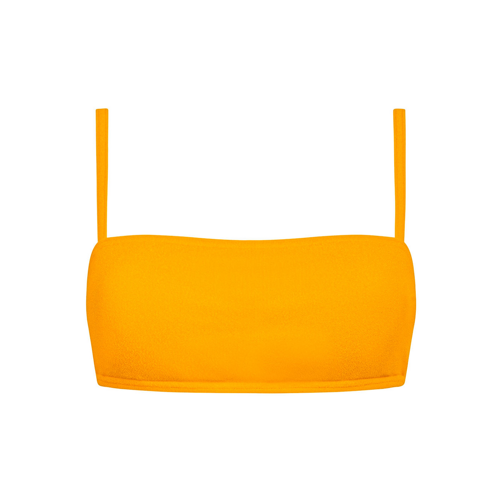 Women’s Marigold Terry Bandeau Bikini Top