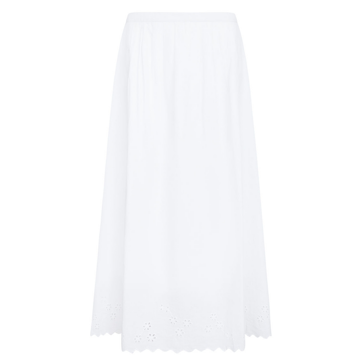 Women’s Embroidered White Skirt