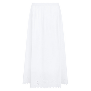 Women’s Embroidered White Skirt