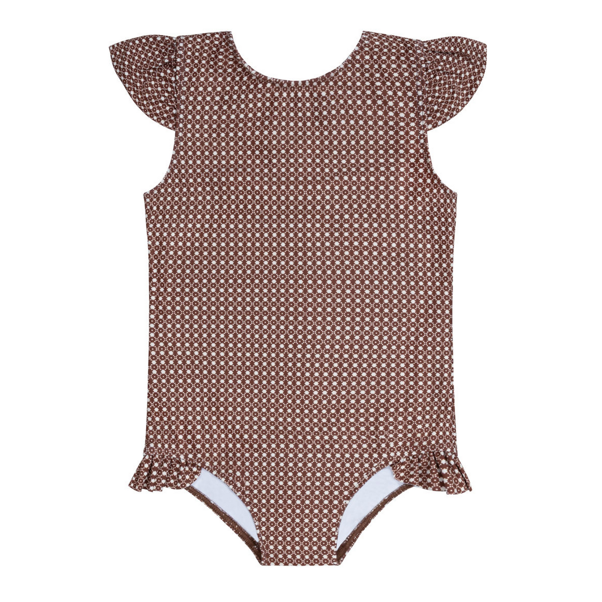Girls Cafe Flora Cap Sleeve Rashguard One Piece