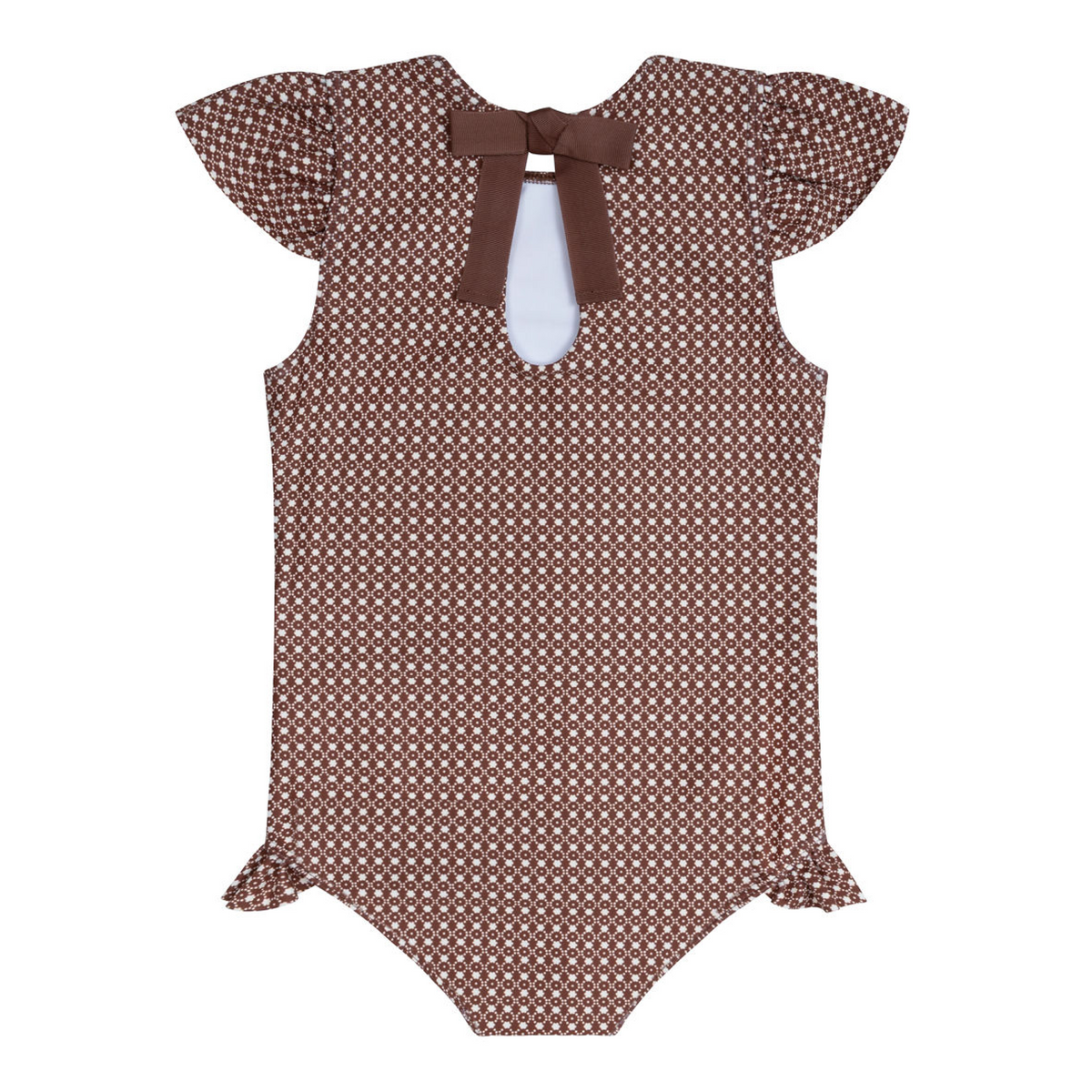 Girls Cafe Flora Cap Sleeve Rashguard One Piece