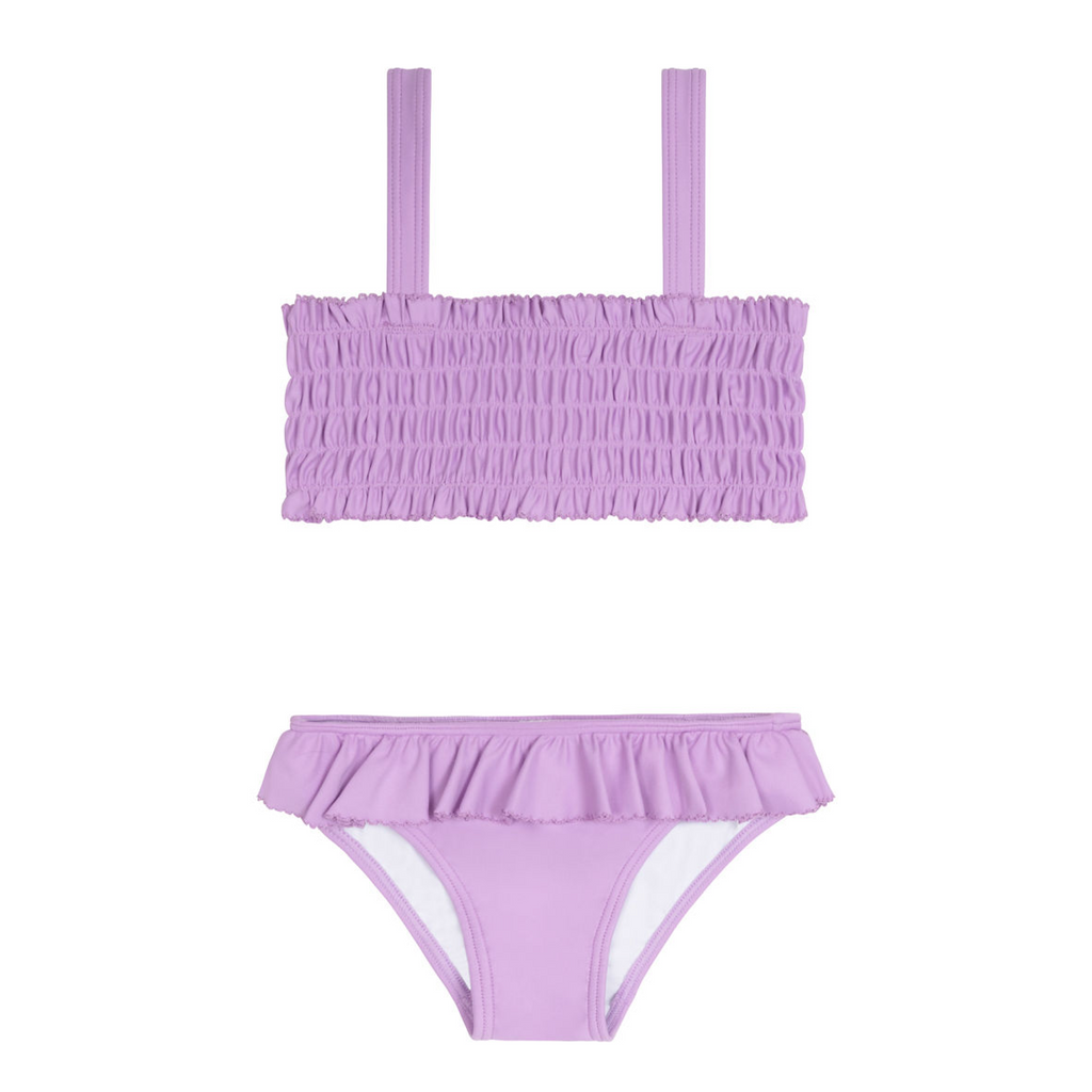 Girls Orchid Smocked Bikini