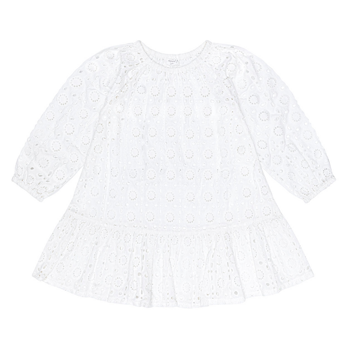 Girls White Embroidered Coverup