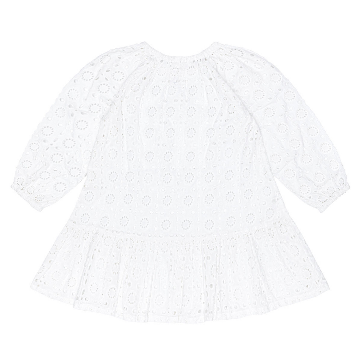 Girls White Embroidered Coverup