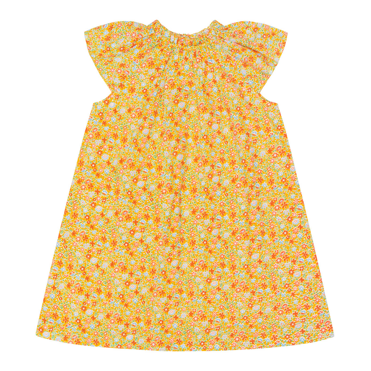 Girls Marigold Floral Shift Dress