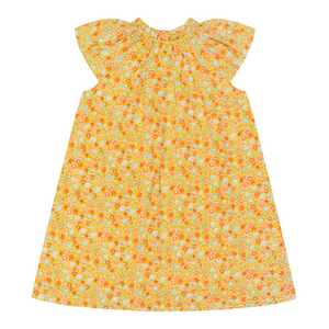 Girls Marigold Floral Shift Dress