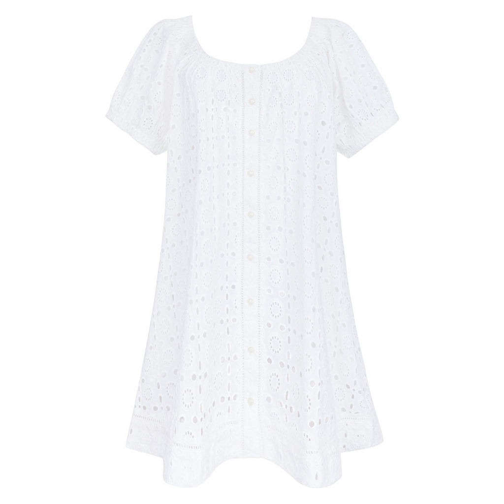 Women’s White Eyelet Coverup