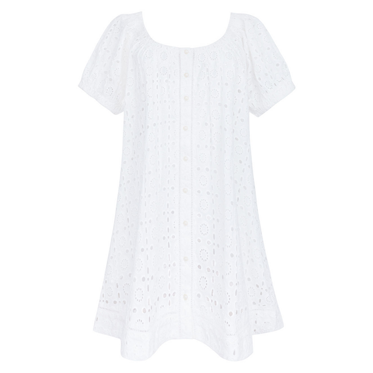 Women’s White Eyelet Coverup