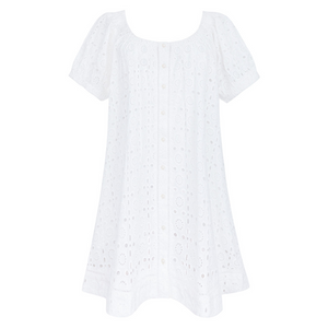 Women’s White Eyelet Coverup