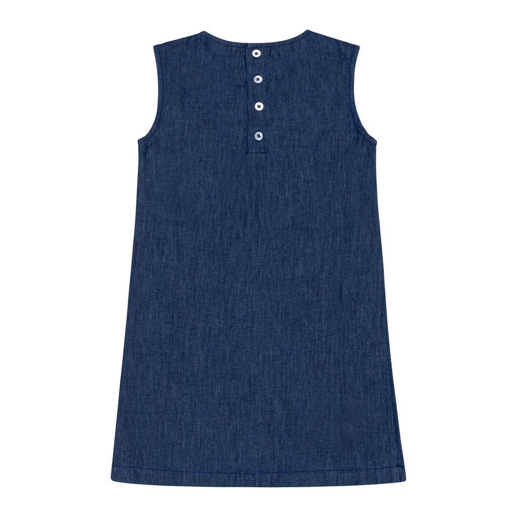 Girls Deep Chambray Dress