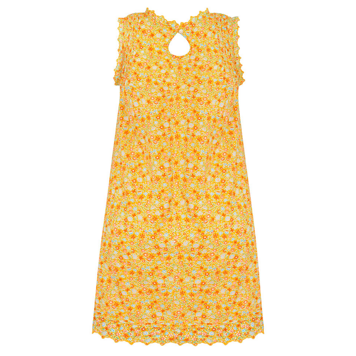 Women’s Marigold Floral Pintuck Dress