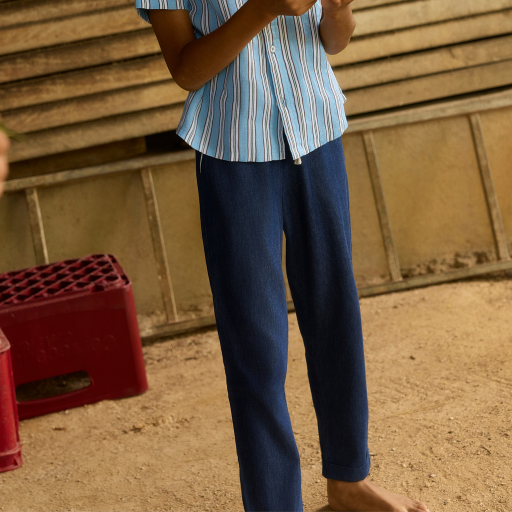 Boys Deep Chambray Pants