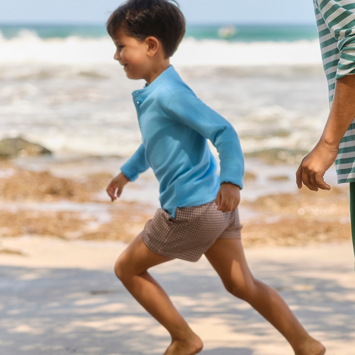 Boys Cafe Flora Ultra-Soft Twill Shorts