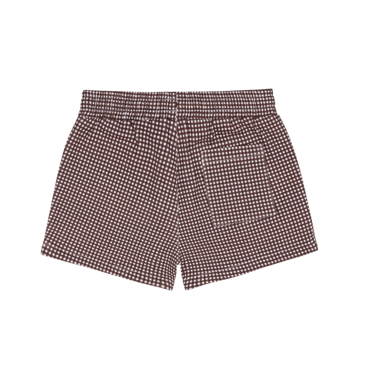 Boys’ Cocoa Gingham Ultra-Soft Twill Shorts