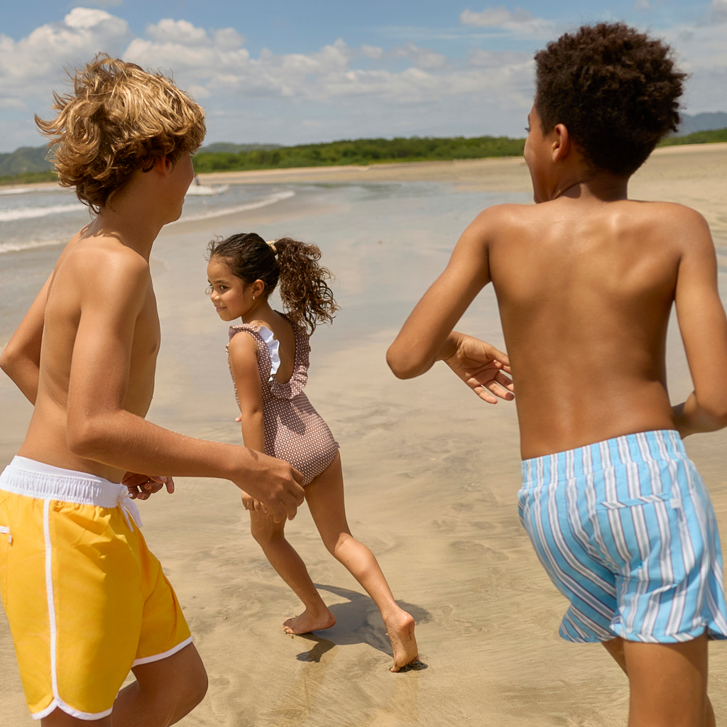 Boys Isla Blue Stripe Boardie